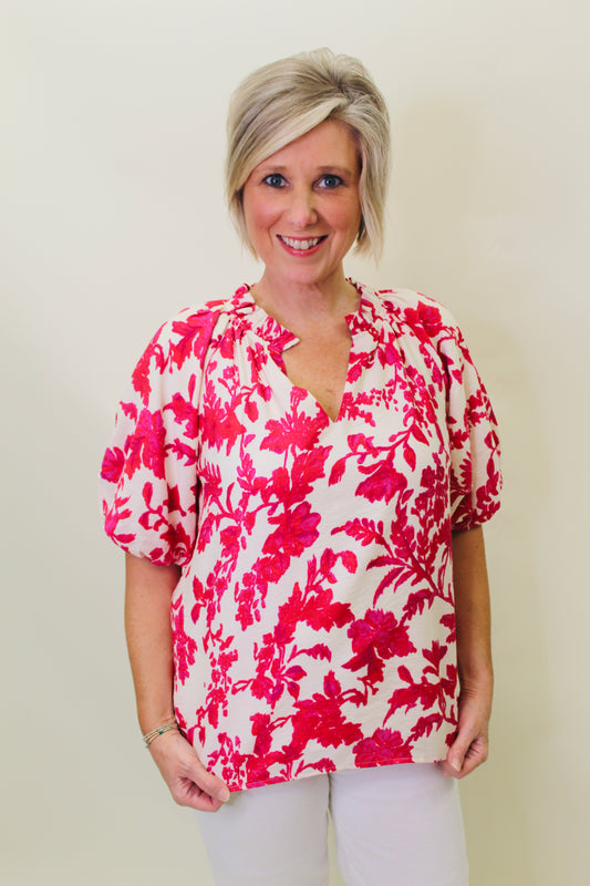 Jade/ The Red Haze Top/ FINAL SALE