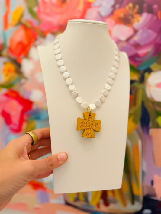 Hidden Truth Jewelry/ The Deborah Pearl Necklace + Anna Cross
