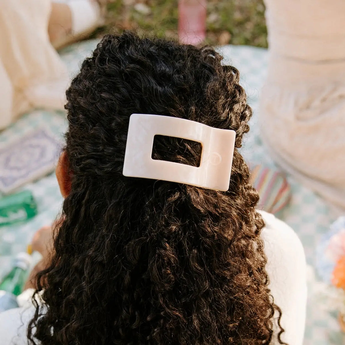 TELETIES/ Flat Rectangle Hair Clip/ Medium