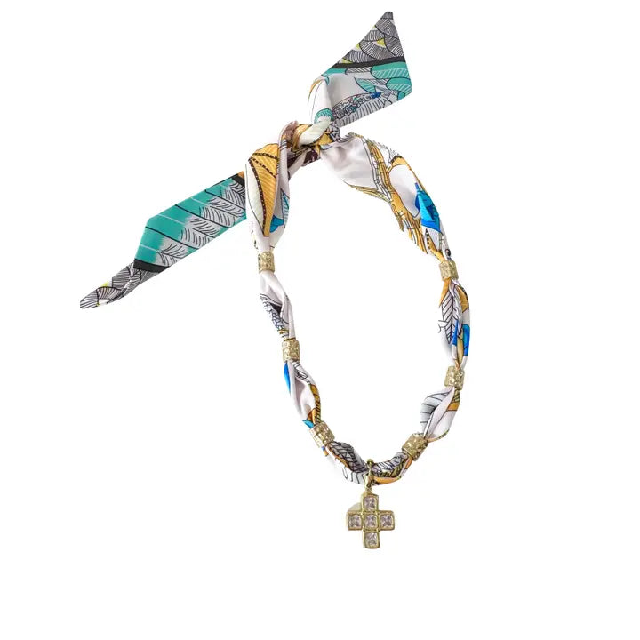 The Figi Scarf with Charm Necklace