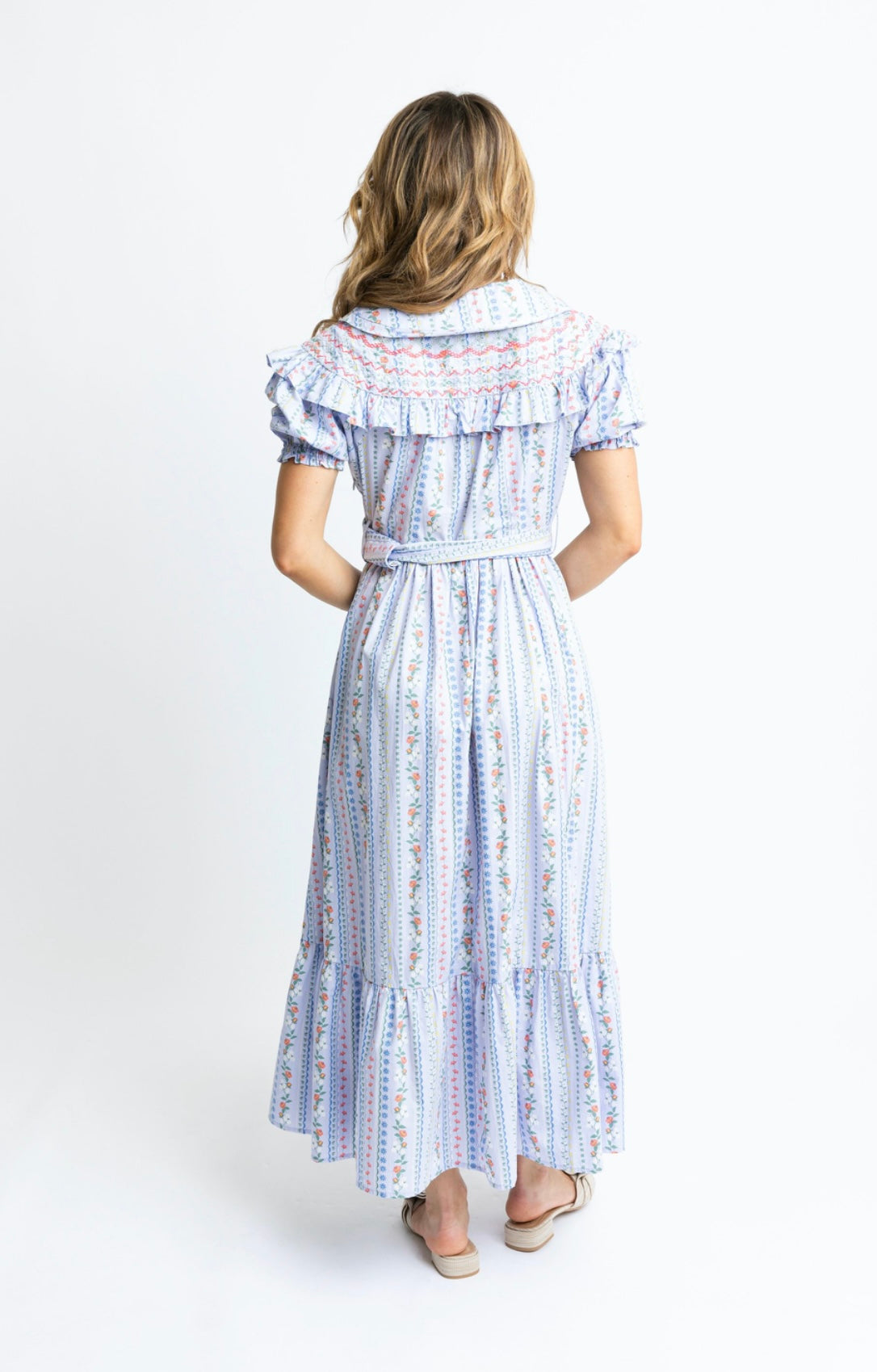 The French Floral Belted Maxi Dress/ FINAL SALE