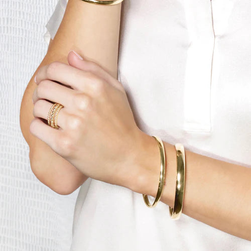 ENewton/ Cherish Gold Bangle Bracelet-Medium
