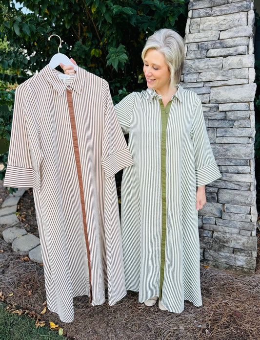 The Scottie Striped Maxi