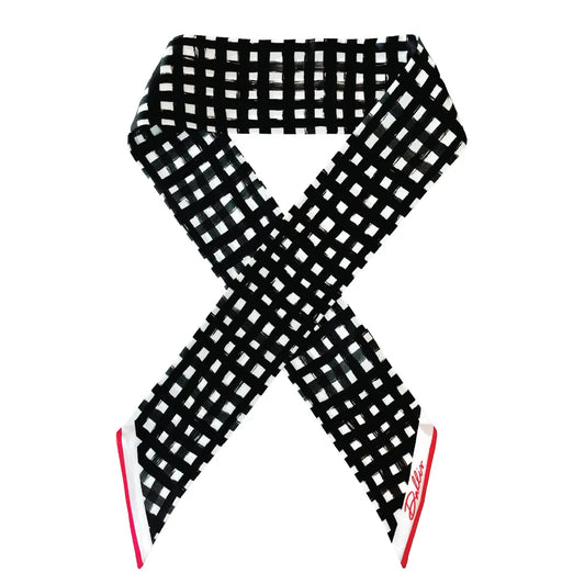 The Tailgate Check Twilly/ Black + Red