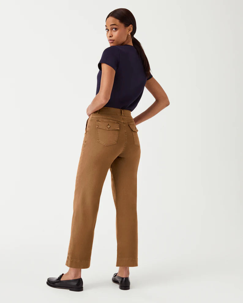 SPANX/ Stretch Twill Cropped Wide Leg