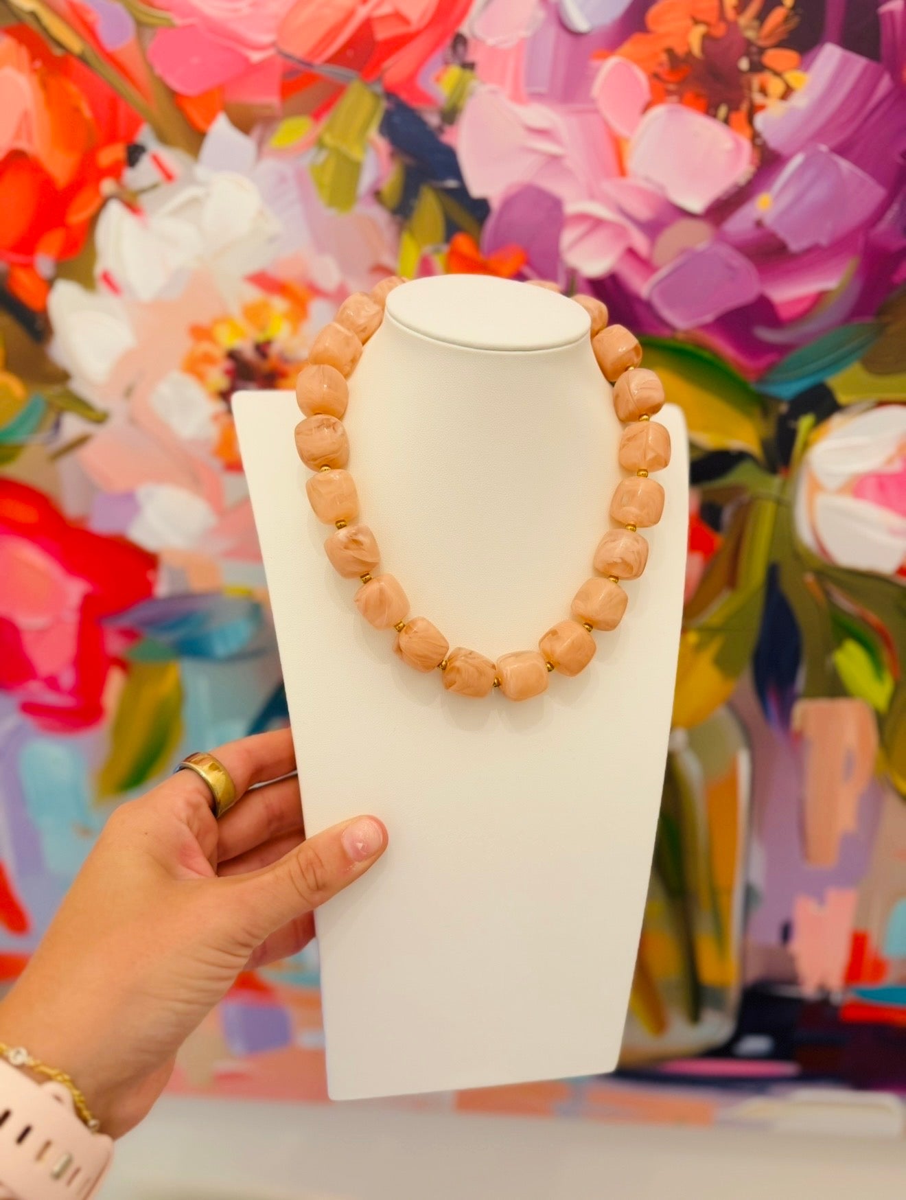 HD/ The Bonnie Beaded Necklace/ Mauve