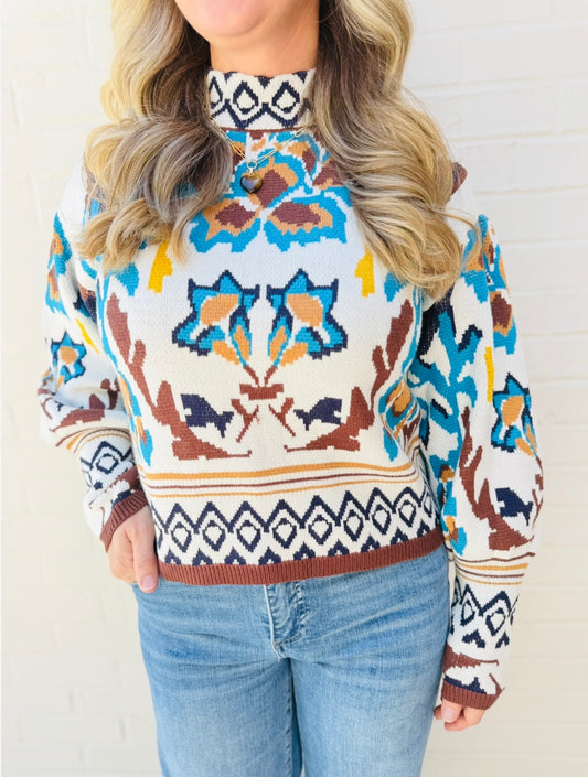 The Aleah Abstract Sweater
