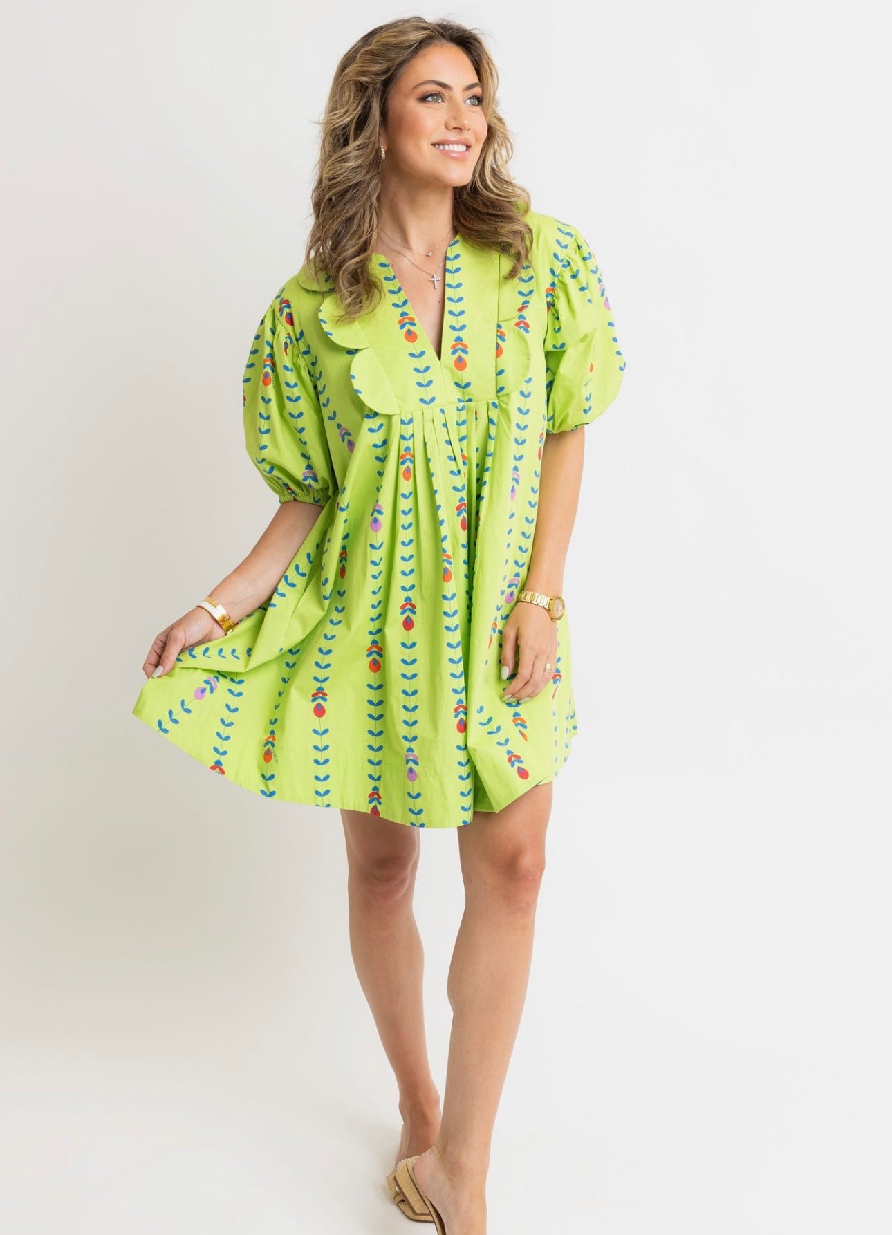 The Shelby Scallop Dress/ FINAL SALE