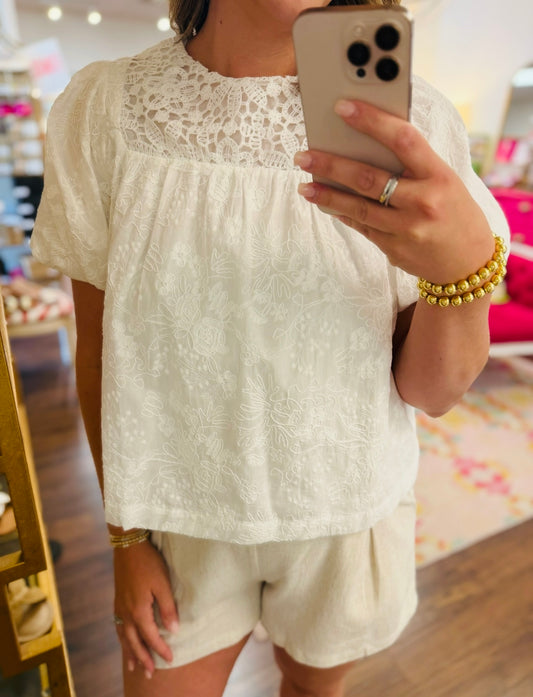 The Peyla Patch Top/ FINAL SALE