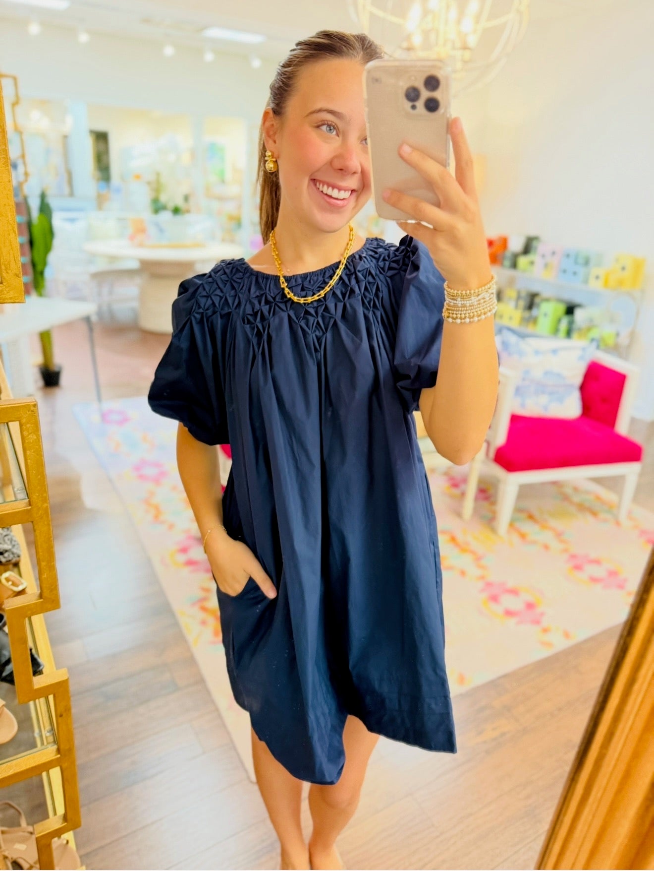 The Sala Smocked Dress