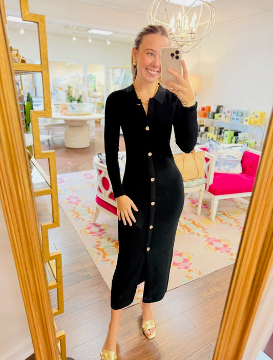 The Billie Button Dress