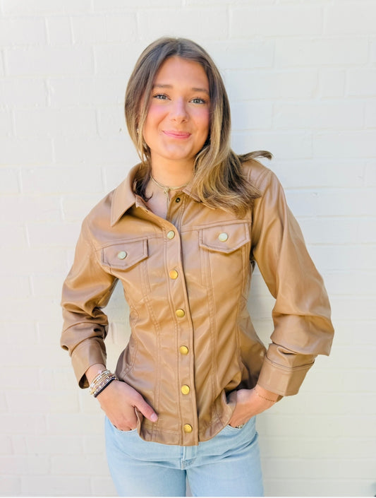 The Lobbie Leather Shirt