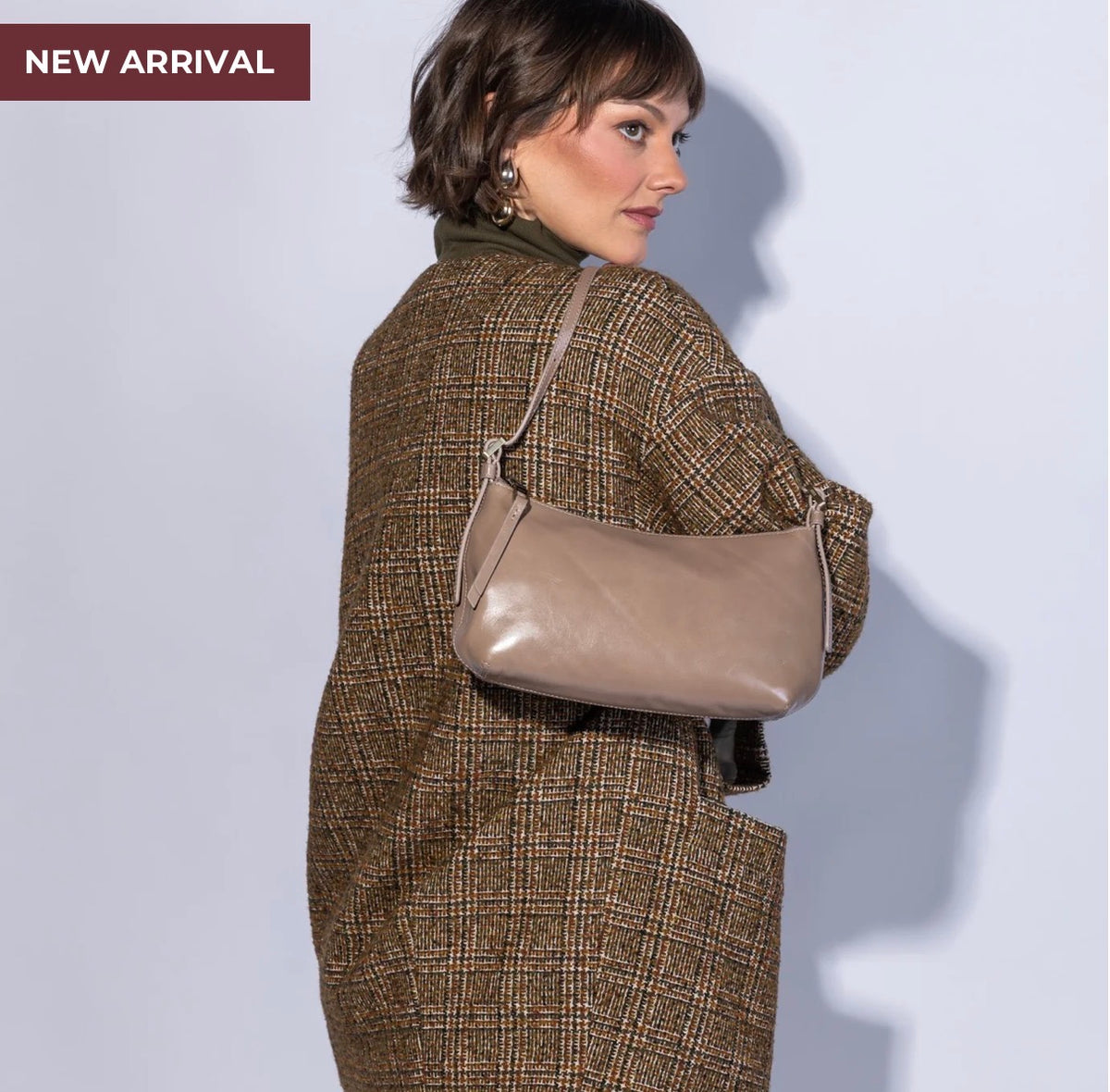 HOBO/ The Scottie Slim Shoulder Bag/ Woodsmoke