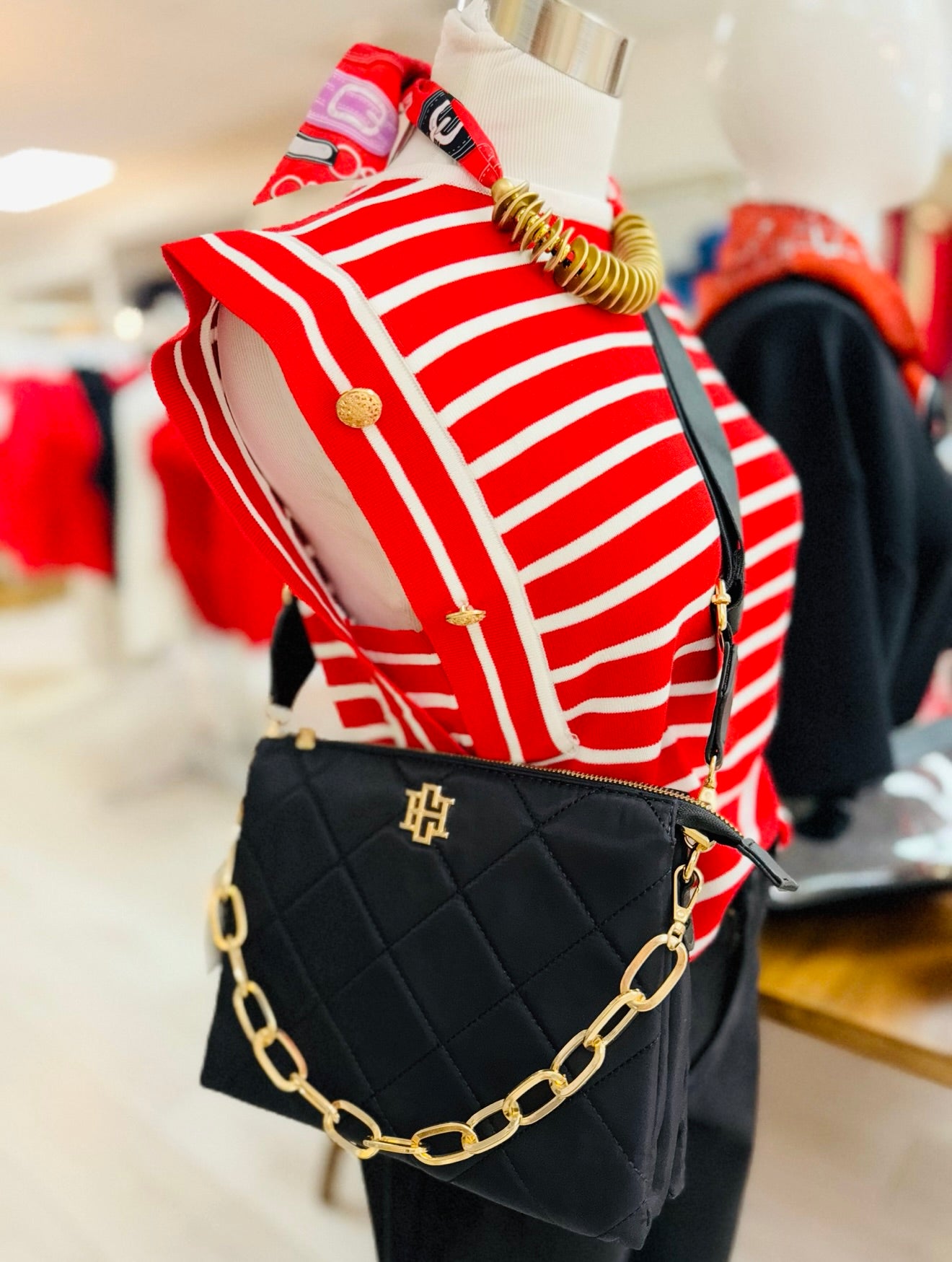 The Ariana Crossbody/ Black Nylon