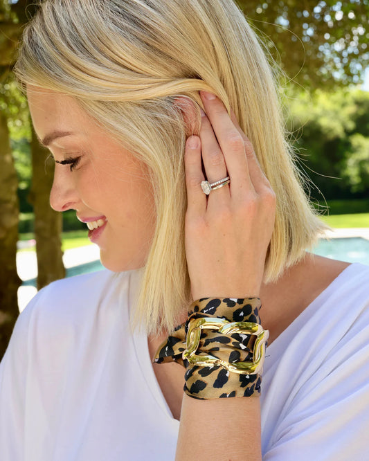 The Sedgefield Scarf Bracelet/ Cheetah
