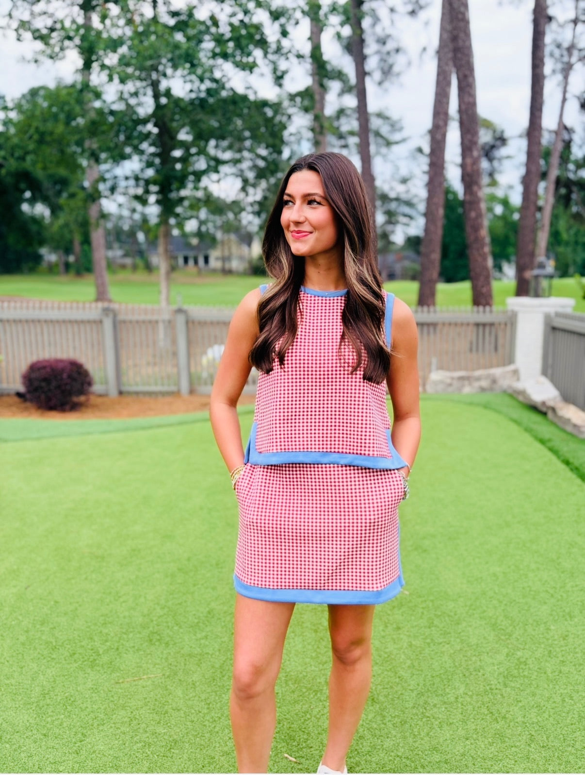 The Georgia Gingham Skort