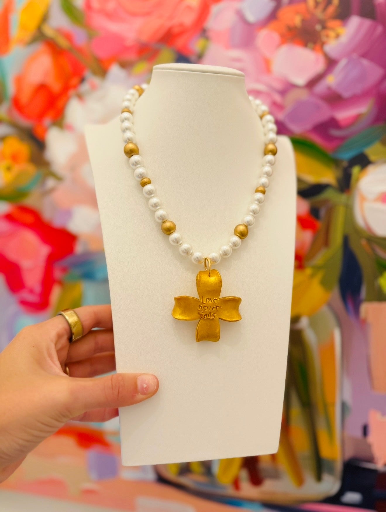 Hidden Truth Jewelry/ The Pearl Dogwood Necklace