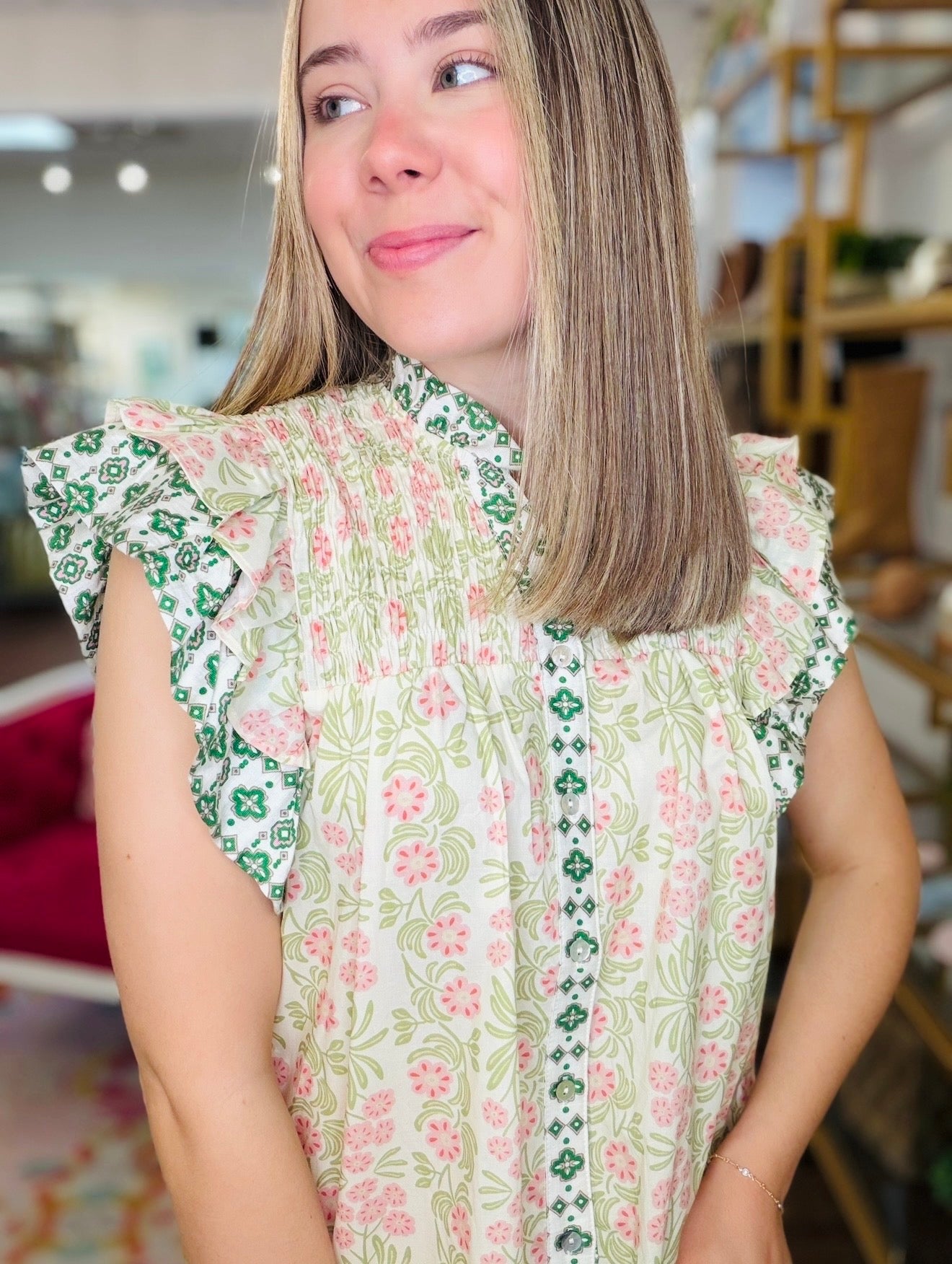 The Faith Flutter Top