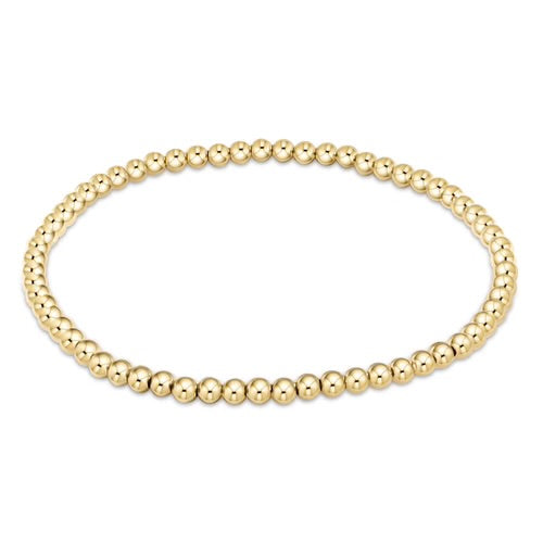 ENewton/ Classic Gold 3mm bead bracelet