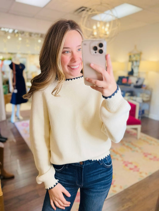 The Cecilie Contrast Sweater