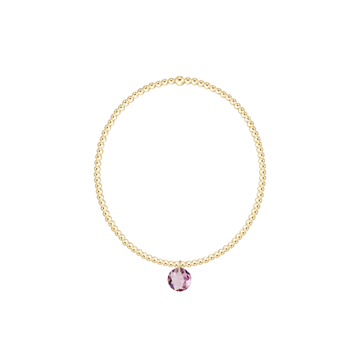 ENewton/ Classic Gold 2MM Bracelet-Reflection Small Charm-02