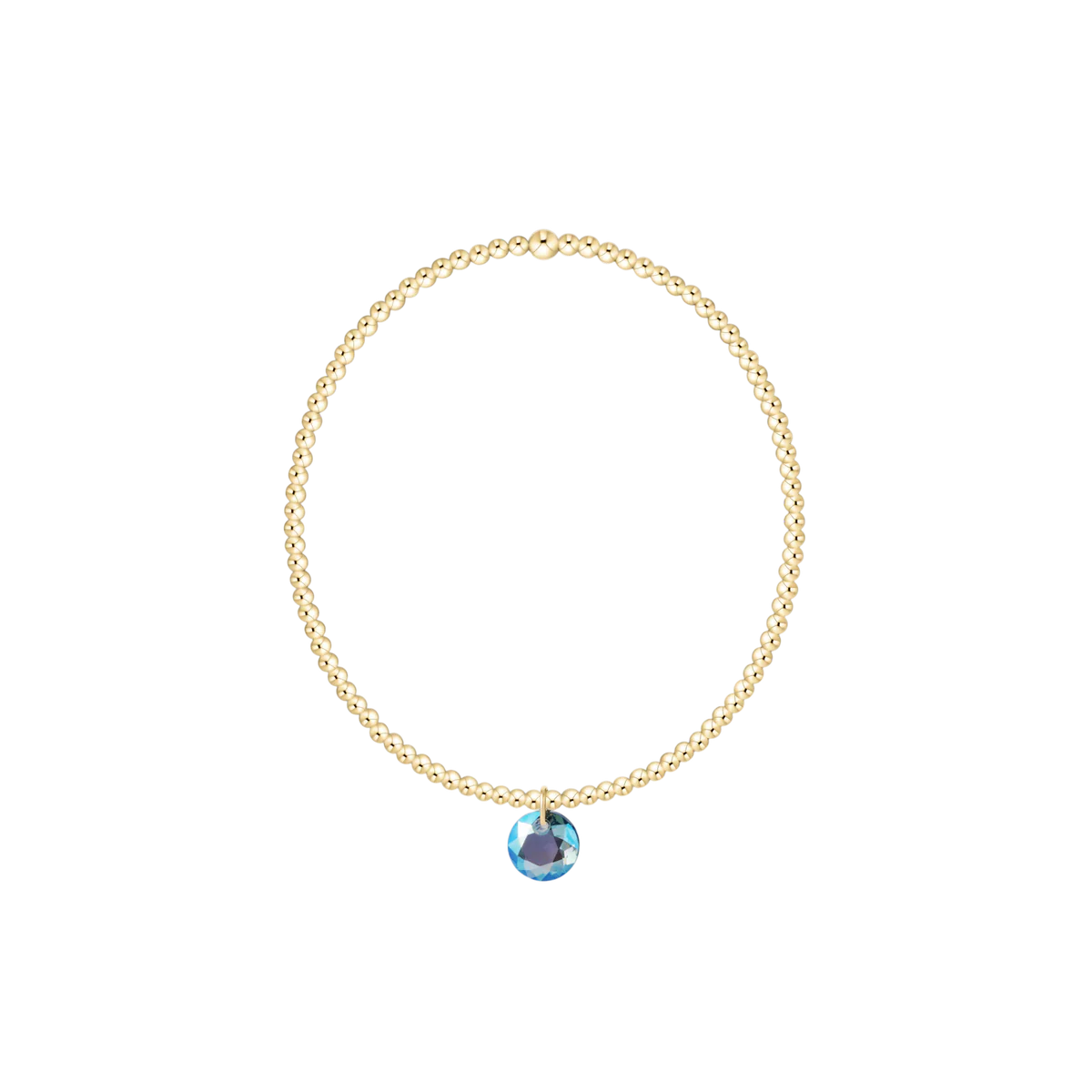 ENewton/ Classic Gold 2MM Bracelet-Reflection Small Charm-03