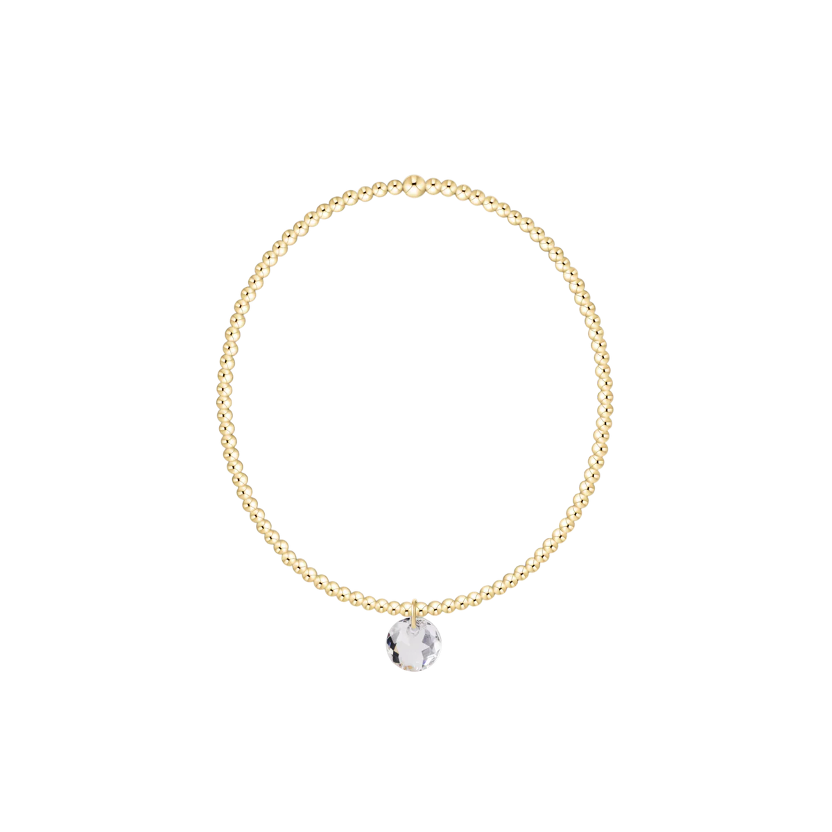 ENewton/ Classic Gold 2MM Bracelet-Reflection Small Charm-04
