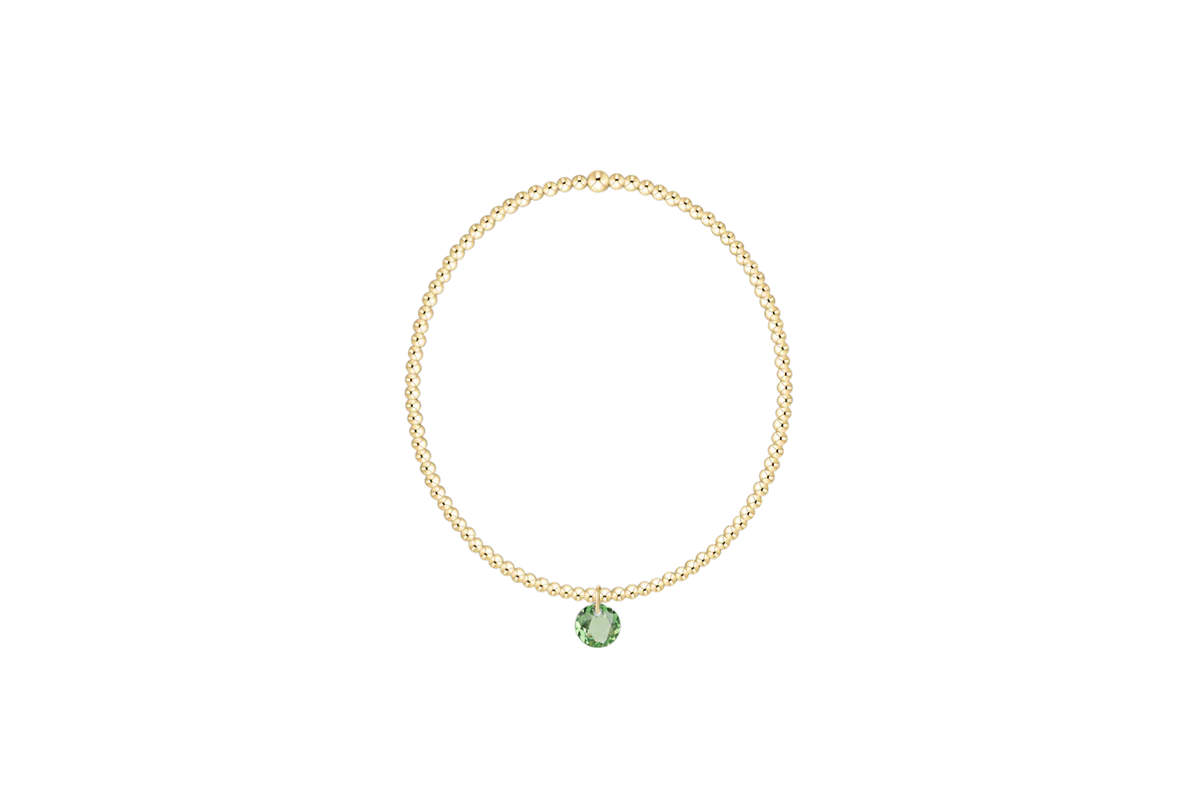 ENewton/ Classic Gold 2MM Bracelet-Reflection Small Charm-08