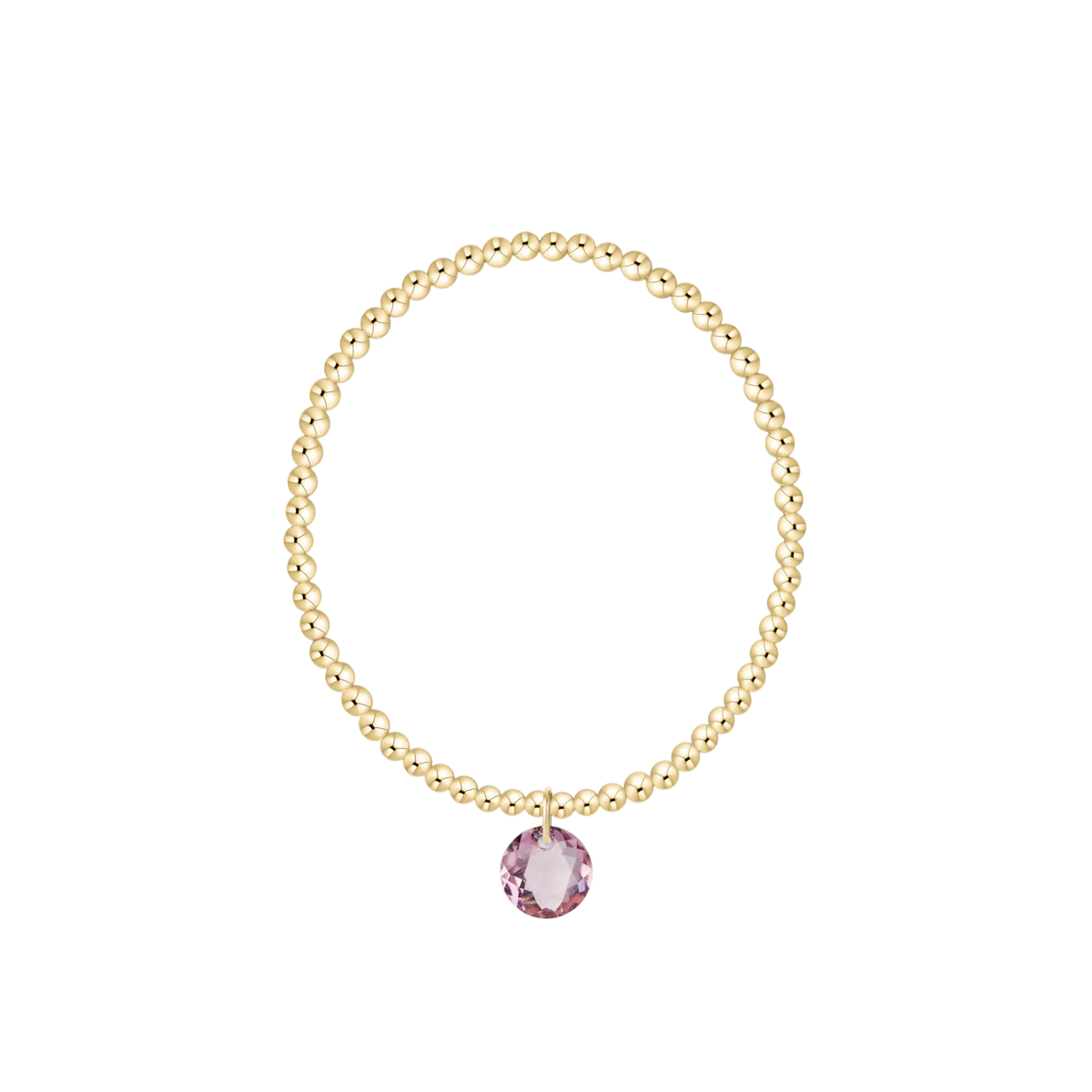 ENewton/ Classic Gold 3MM Bracelet-Reflection Small Charm-02