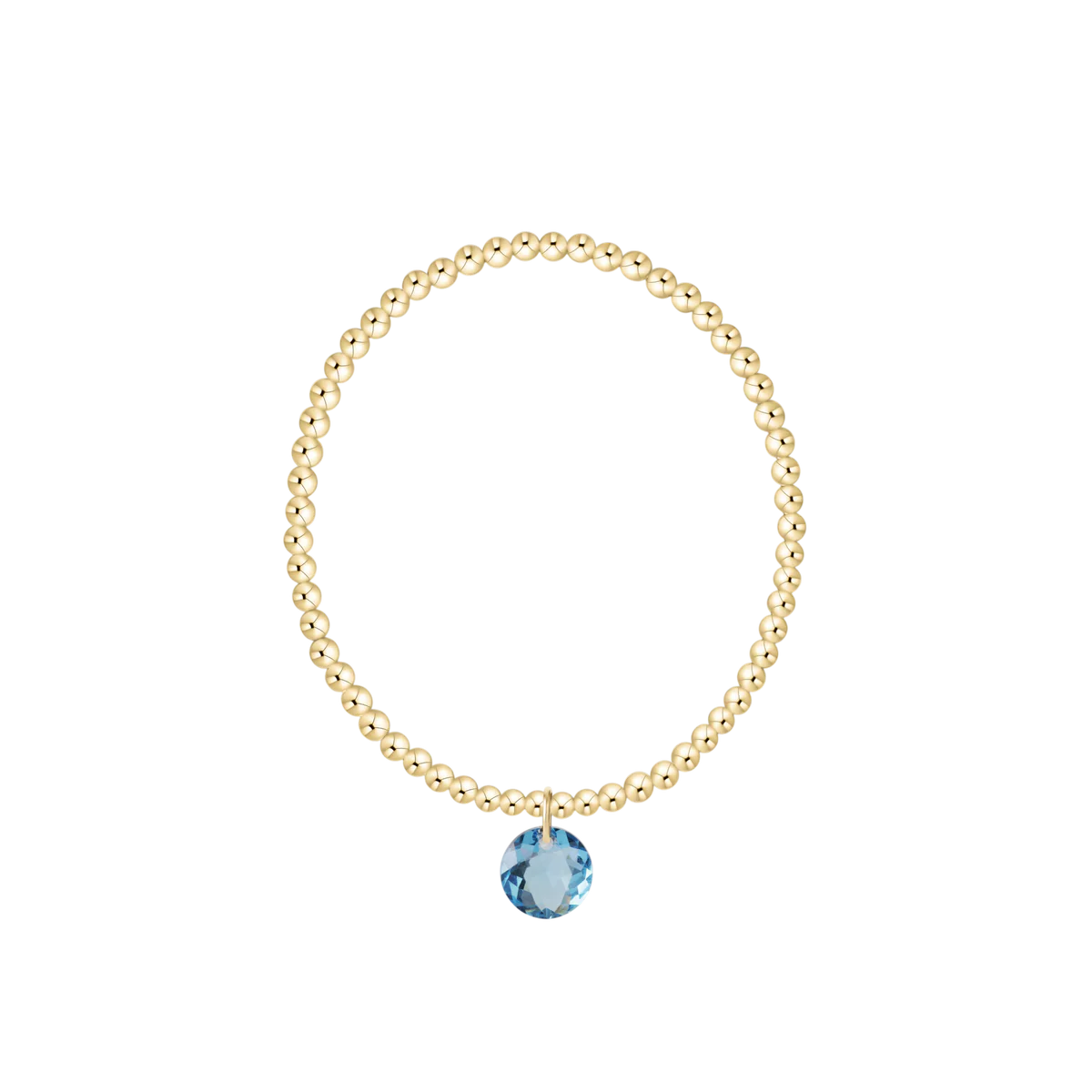 ENewton/ Classic Gold 3MM Bracelet-Reflection Small Charm-03
