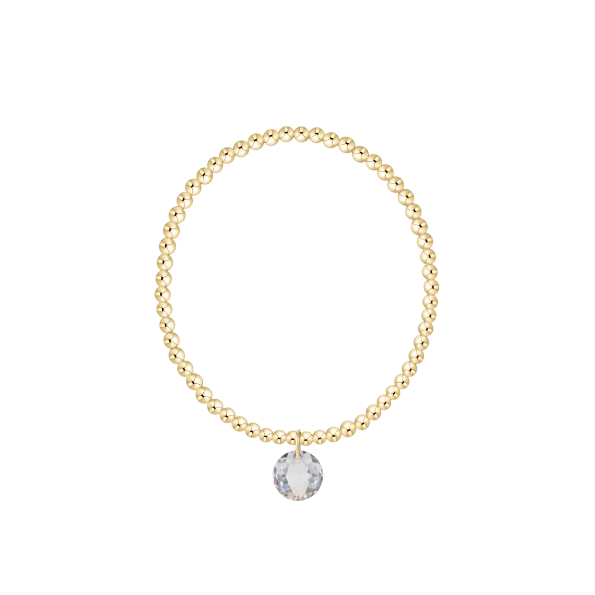 ENewton/ Classic Gold 3MM Bracelet-Reflection Small Charm-04
