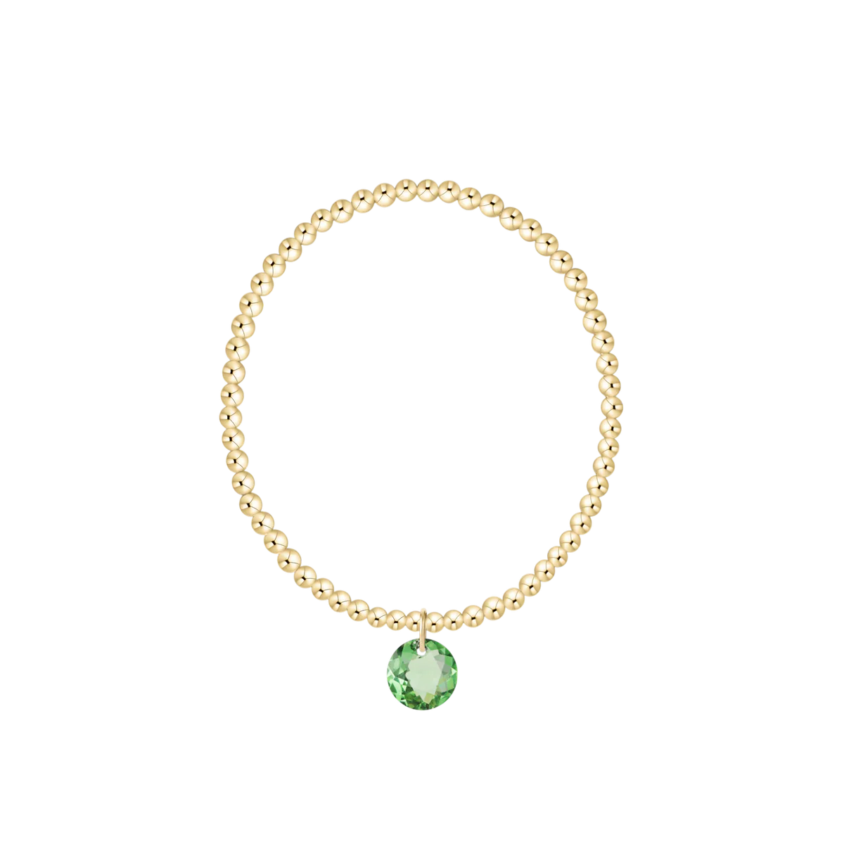 ENewton/ Classic Gold 3MM Bracelet-Reflection Small Charm-08