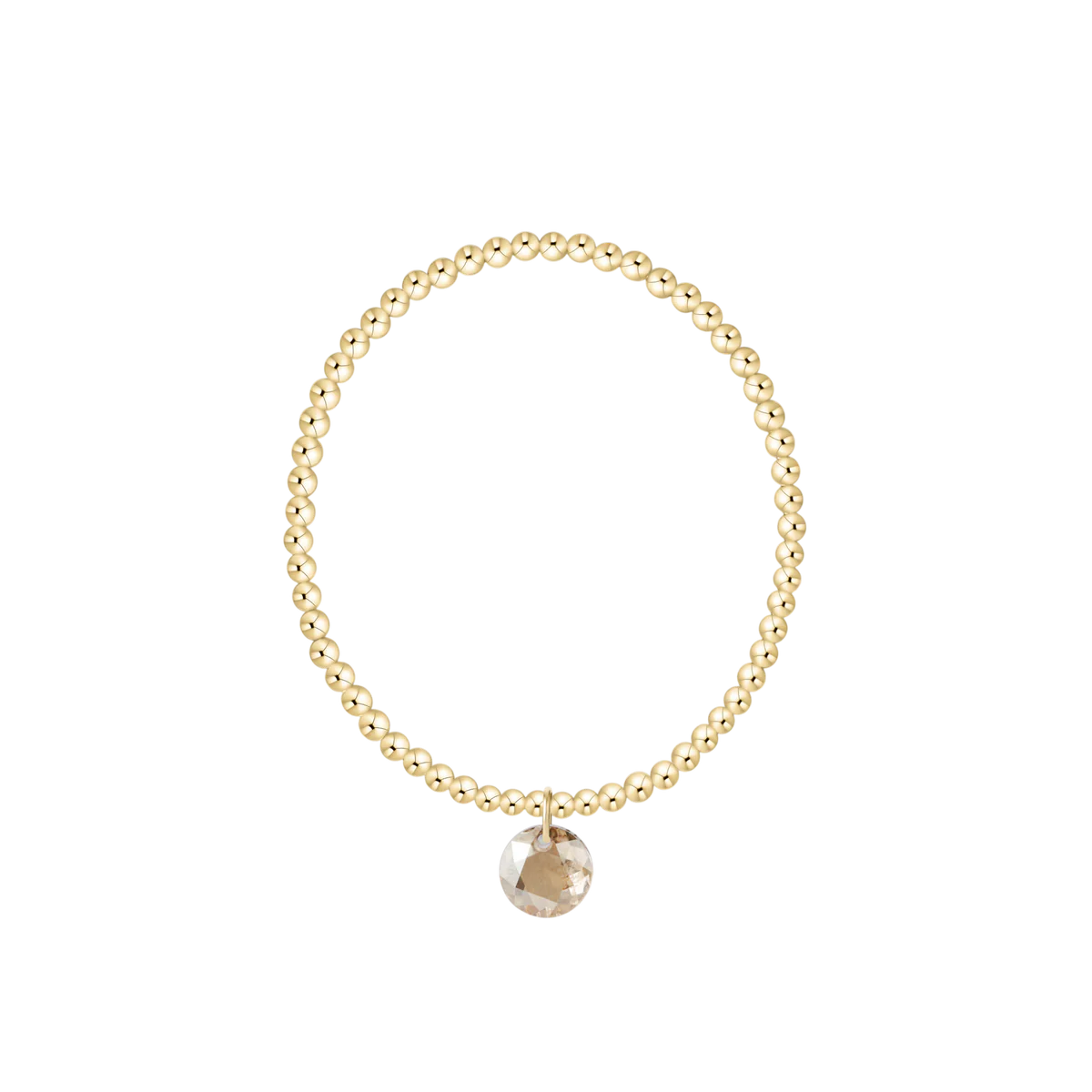ENewton/ Classic Gold 3MM Bracelet-Reflection Small Charm-11