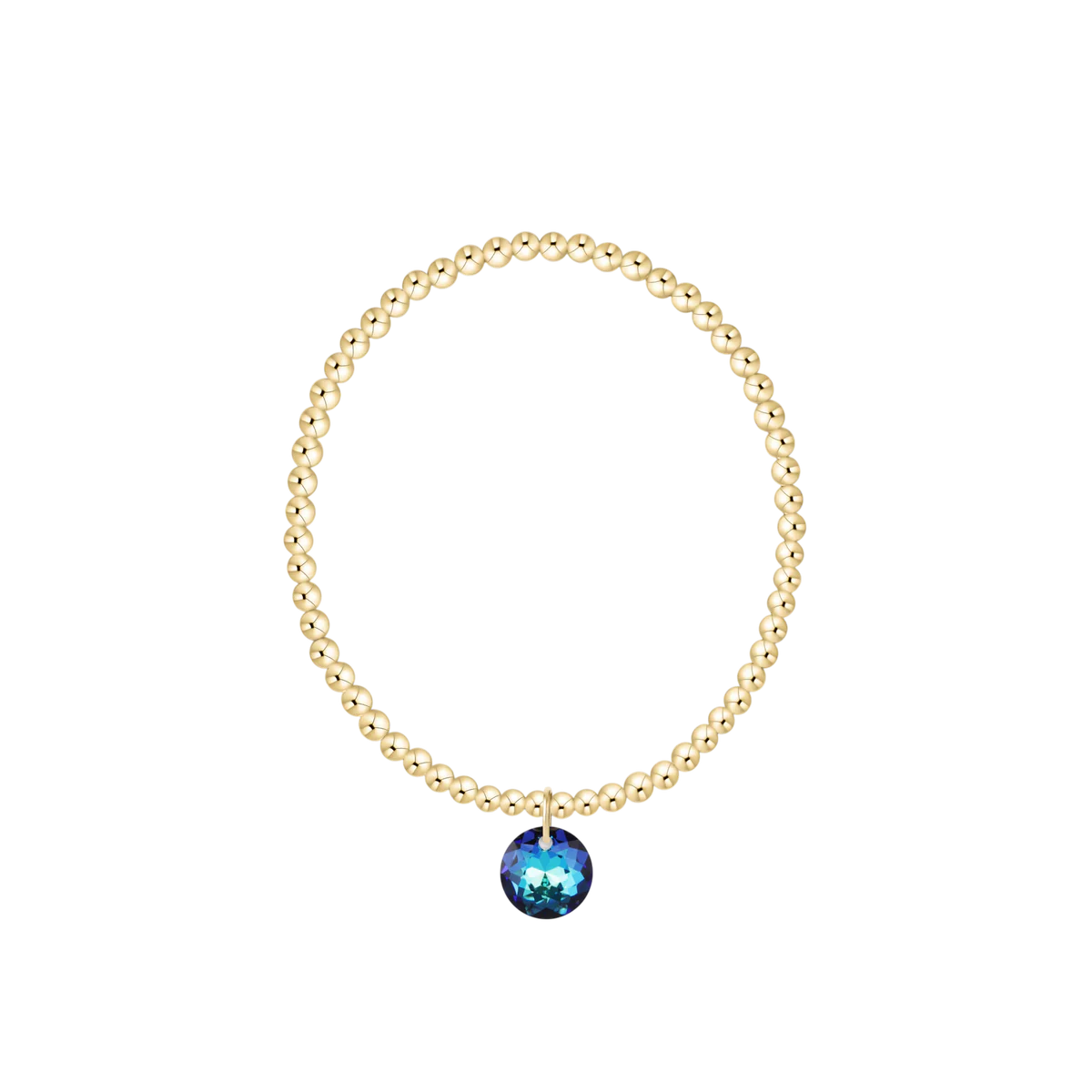 ENewton/ Classic Gold 3MM Bracelet-Reflection Small Charm-12