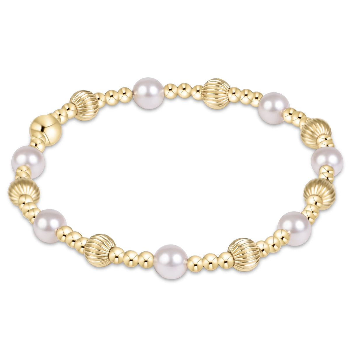 ENewton/ Dignity Sincerity Gold 5MM Bracelet-Pearl