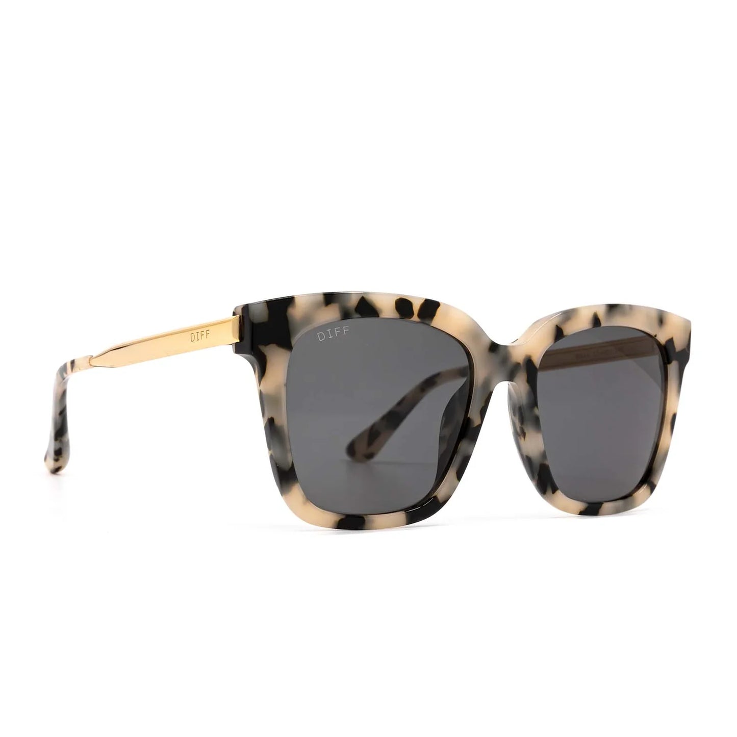 Diff/ Bella Sunglasses/ Cream Tortoise + Grey