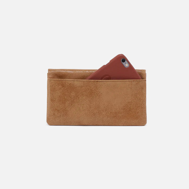 HOBO/ The Lumen Continental Wallet/ Buffed Leather Whiskey