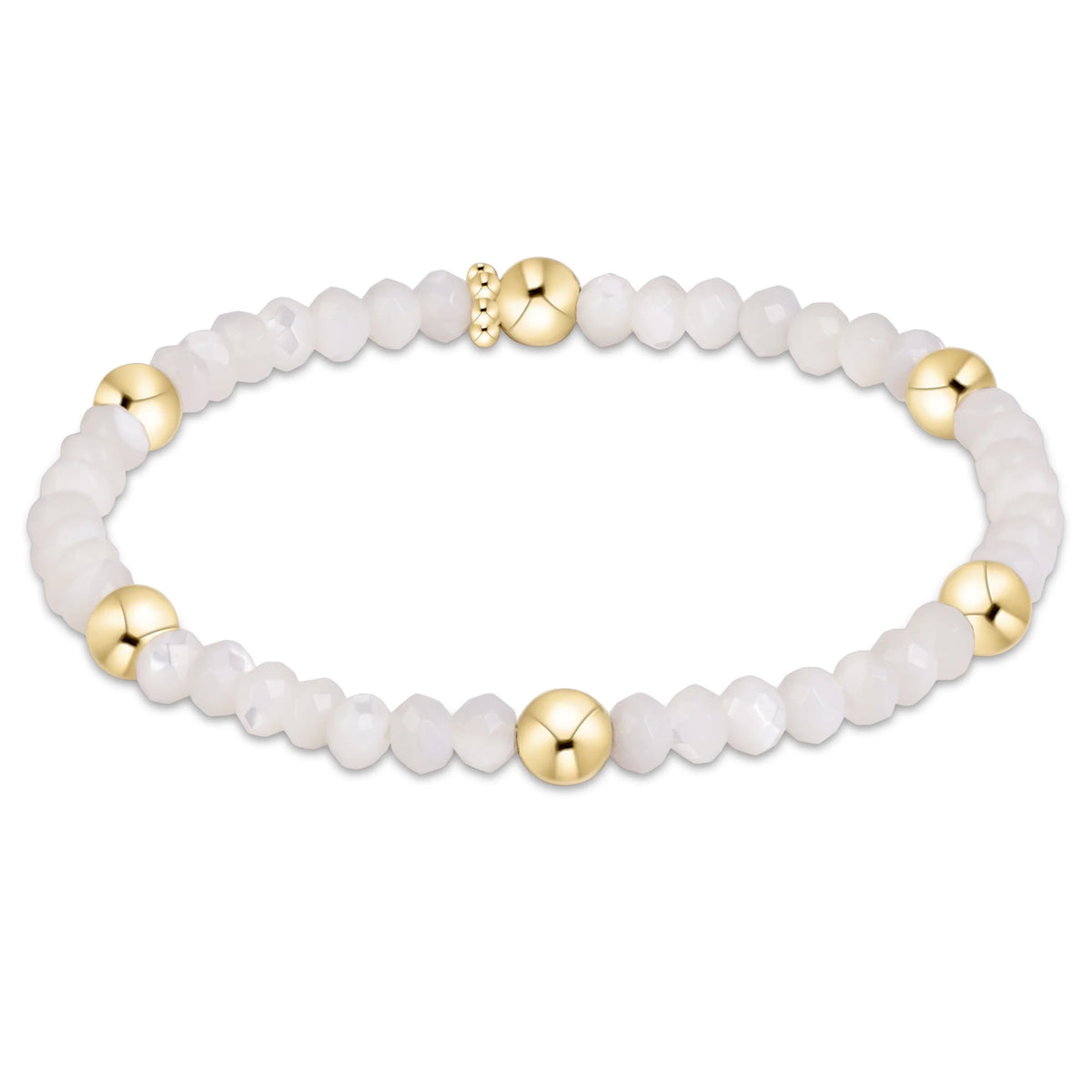 ENewton/ Presence Gemstone 4MM Bracelet-Mother of Pearl