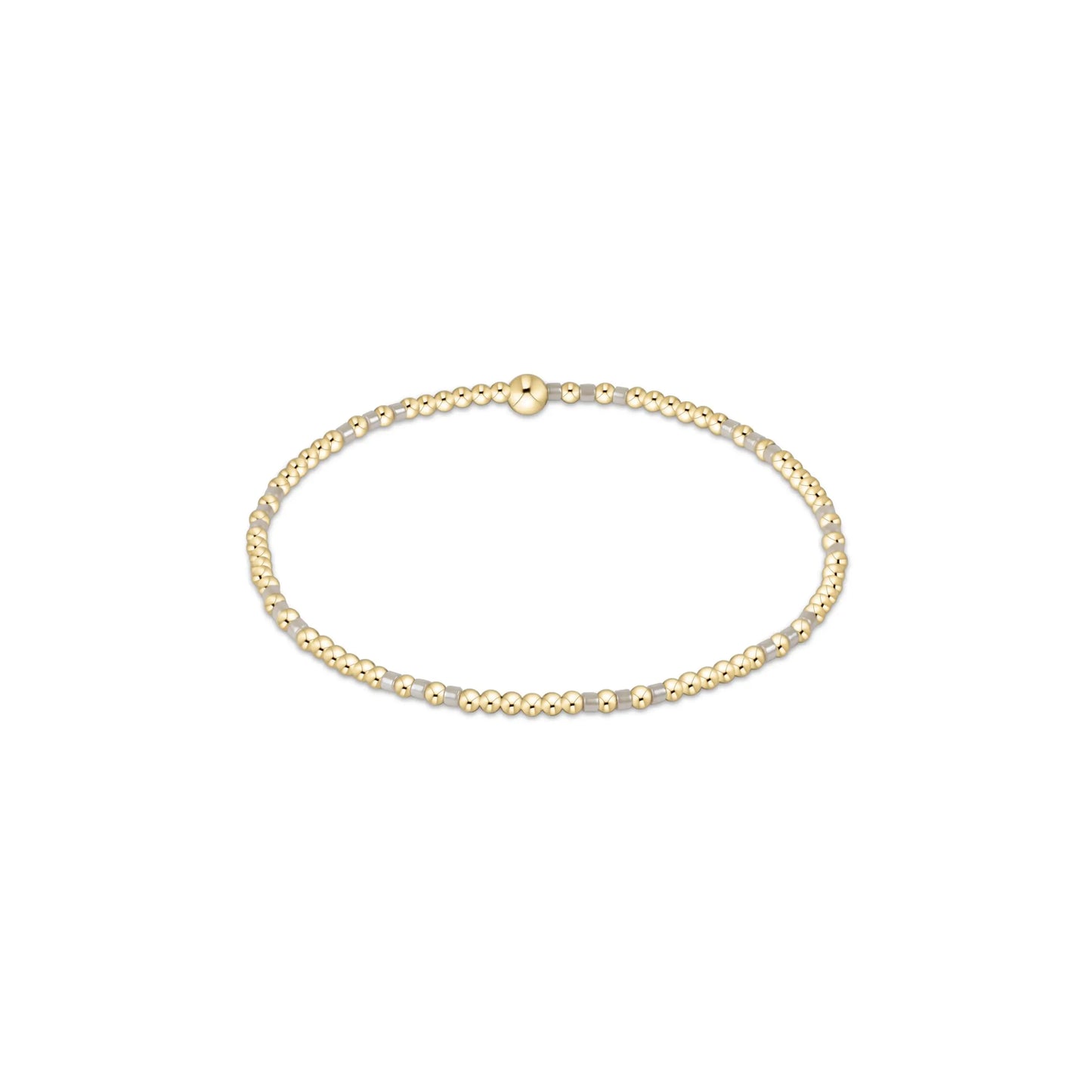 ENewton/ Hope Joy Pattern 2MM Bead Bracelet-Milkshake