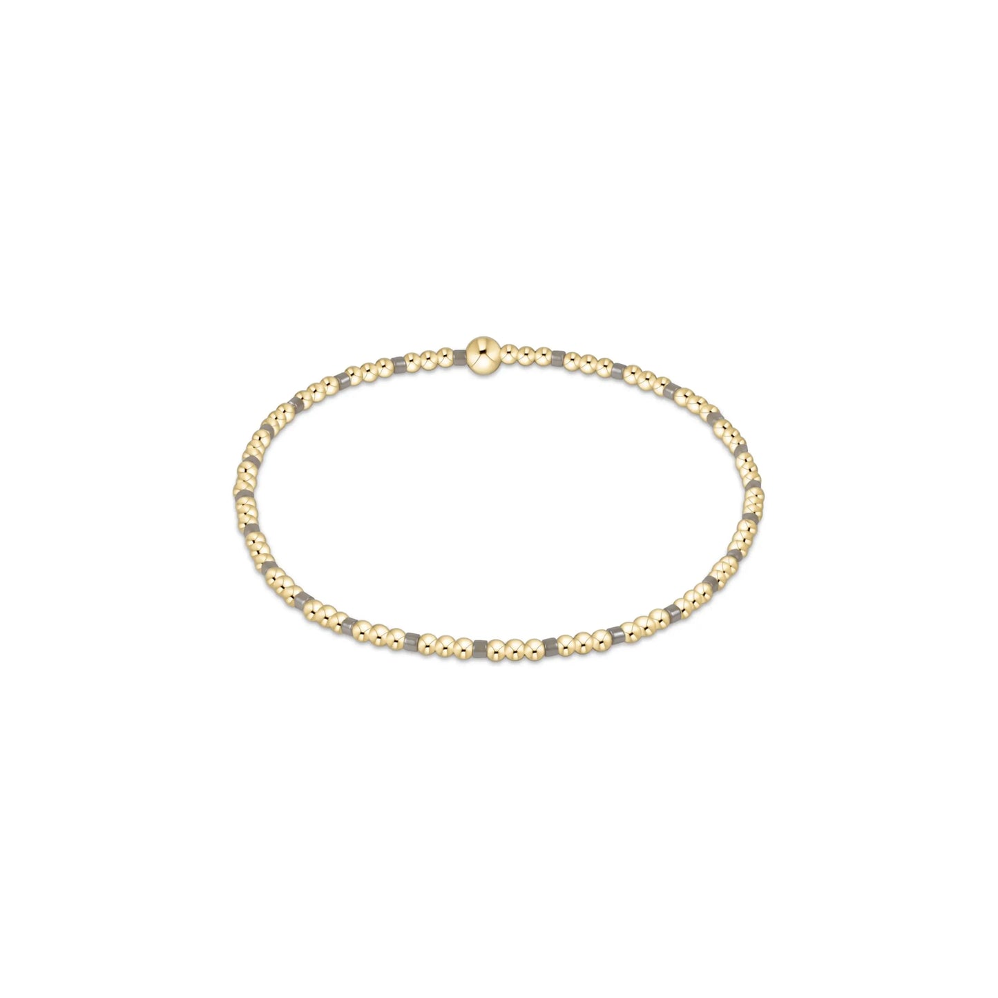 ENewton/ Hope Sincerity Pattern 2MM Bead Bracelet-Milkshake