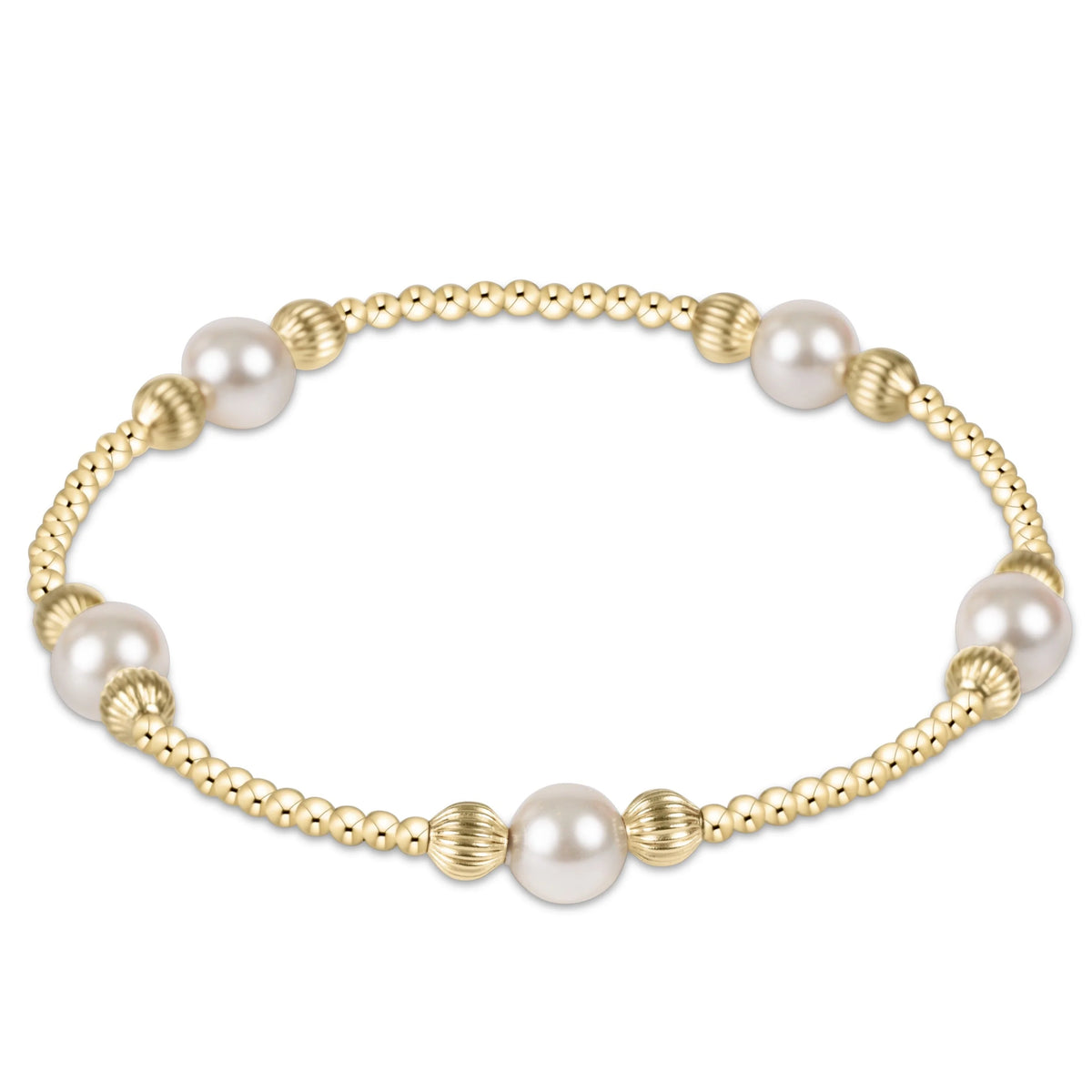 ENewton/ Purpose Pearl 6MM Dignity Gold Bracelet