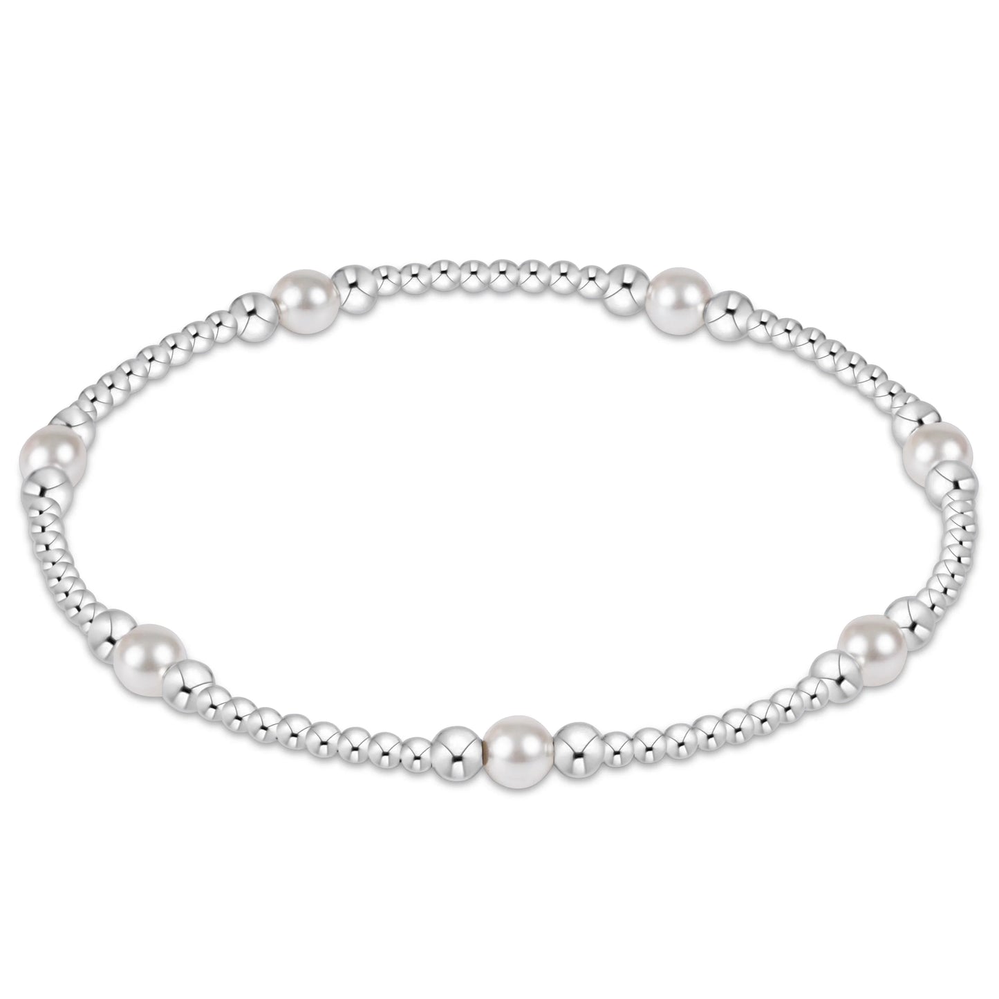 ENewton/ Purpose Pearl 4MM Sterling Bracelet