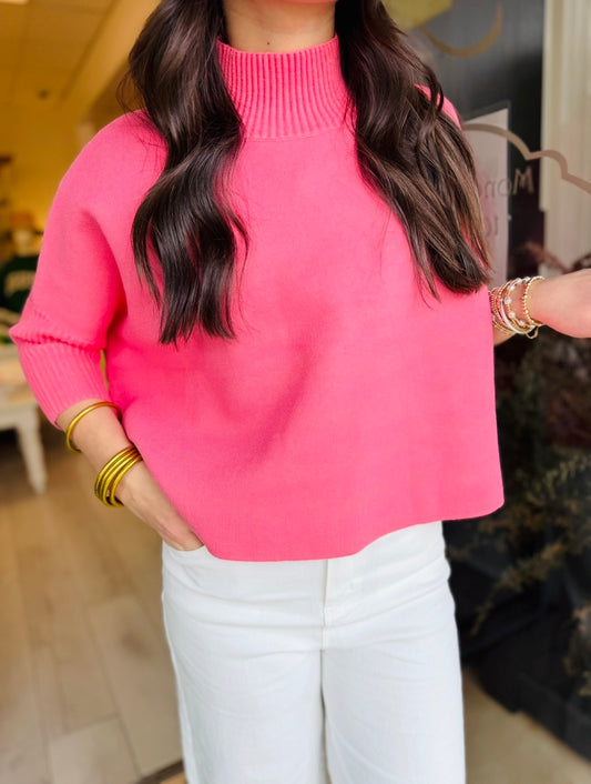 The Aja Sweater/ Italian Rose