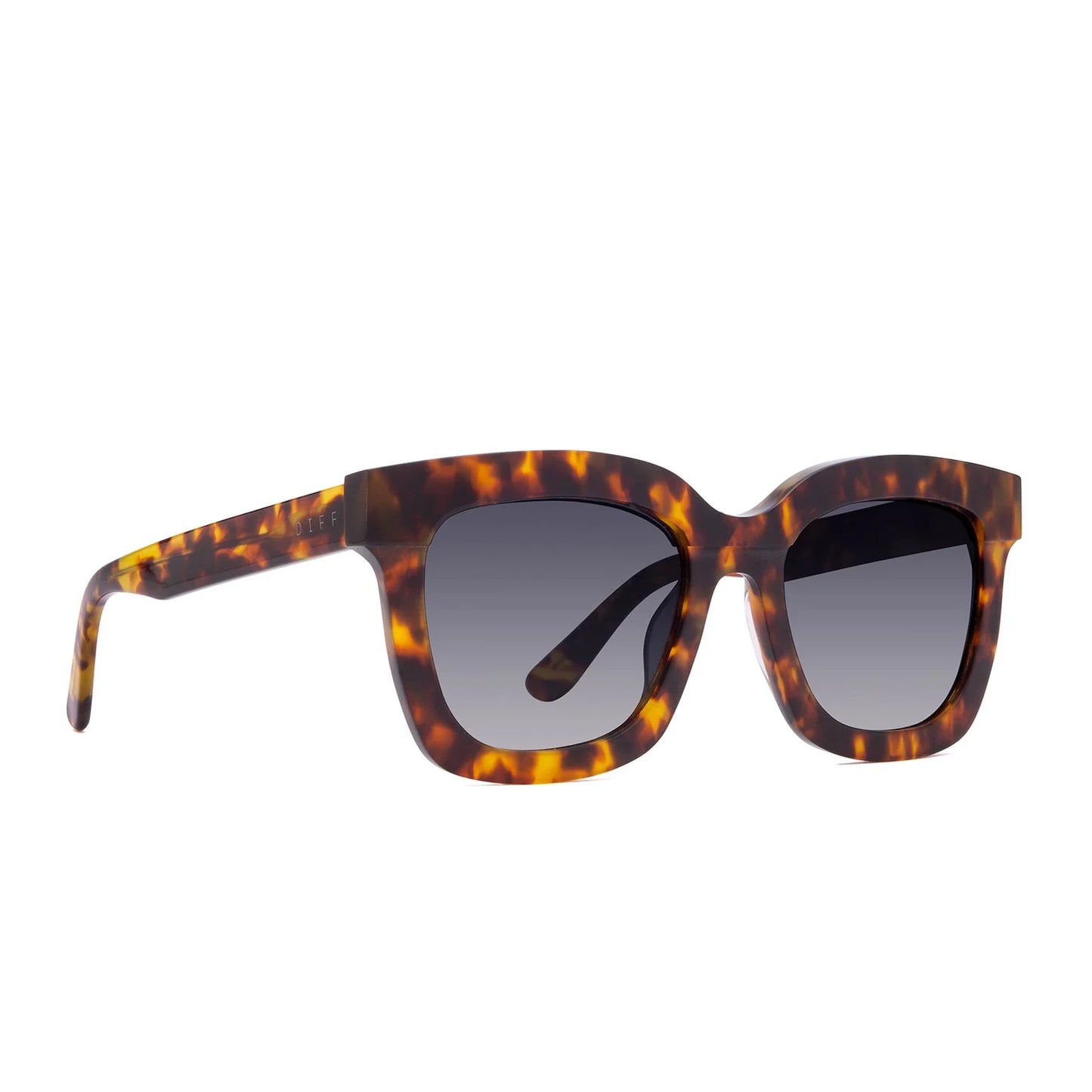 Diff/ Carson Sunglasses/ Amber Tortoise + Blue Steel Gradient