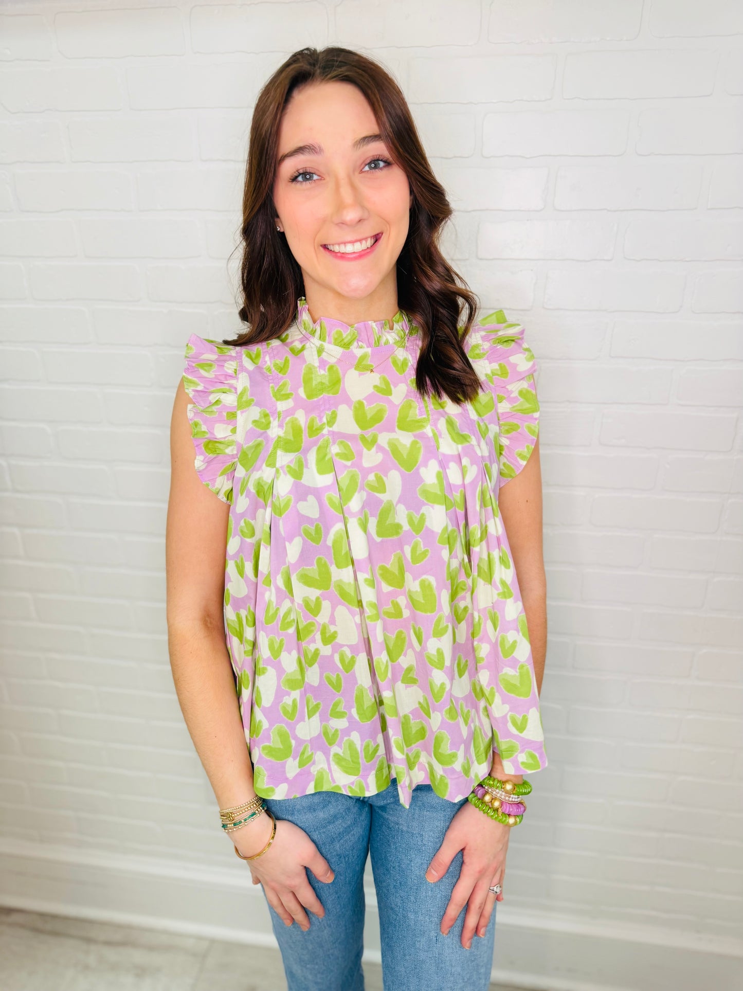 The Lavender Heart Top/ FINAL SALE
