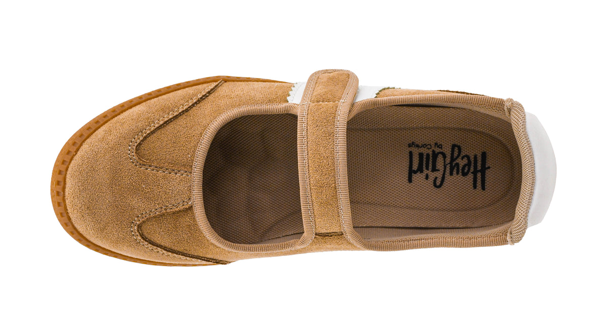 Corkys/ The Calm Down Sneaker/ Camel Faux Suede