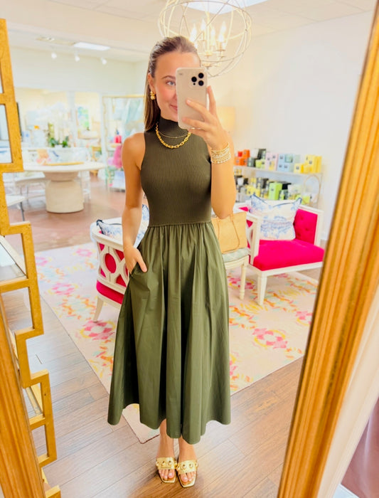 The Mosley Mock Neck Dress