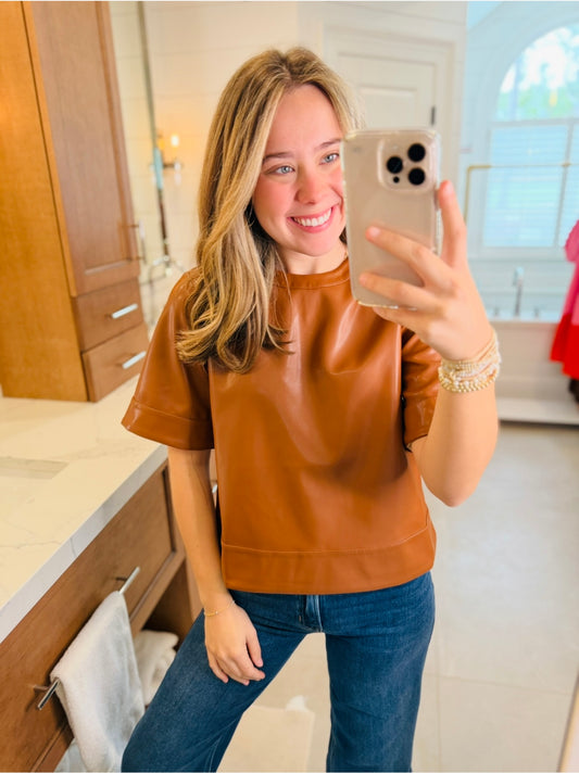 The Lelli Leather Top
