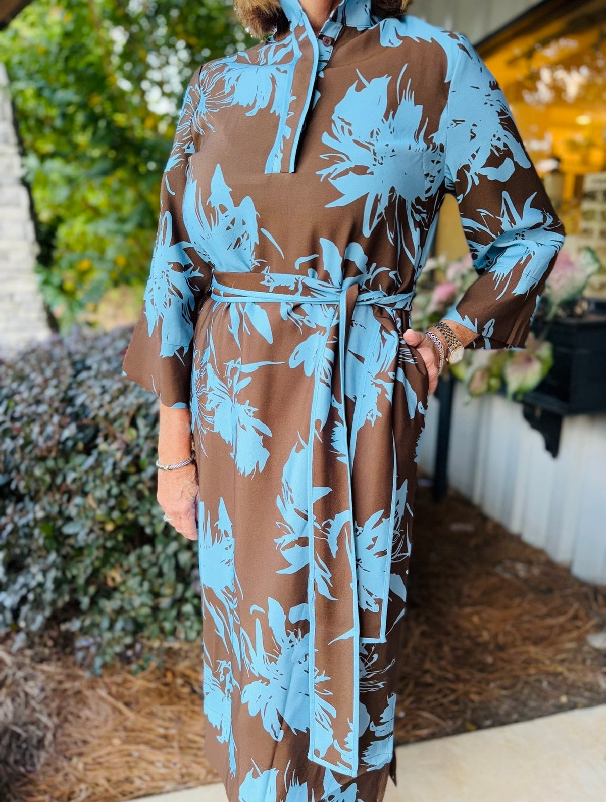 Jade/ The Iced Petals Trimmed Midi