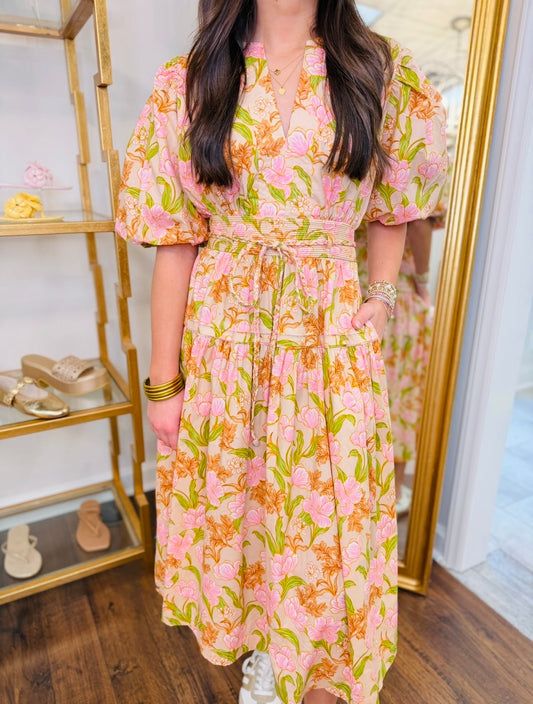 The Farla Flower Midi/ FINAL SALE